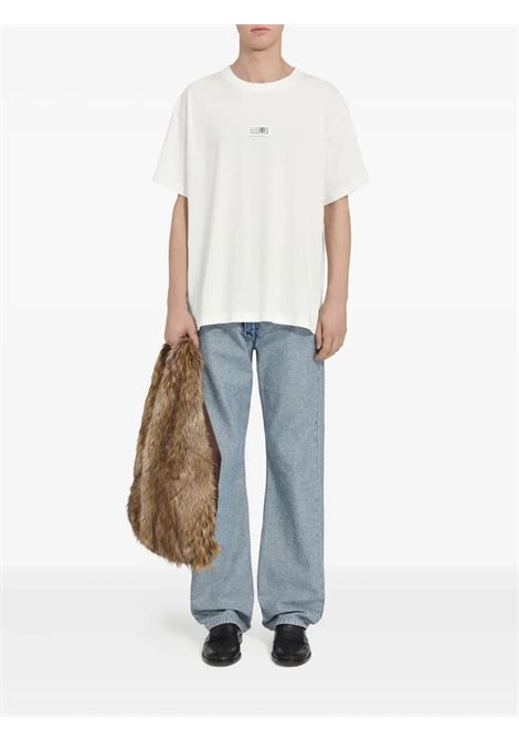 t-shirt con toppa uomo bianca MM6 MAISON MARGIELA | SH0GC0032 S24312100